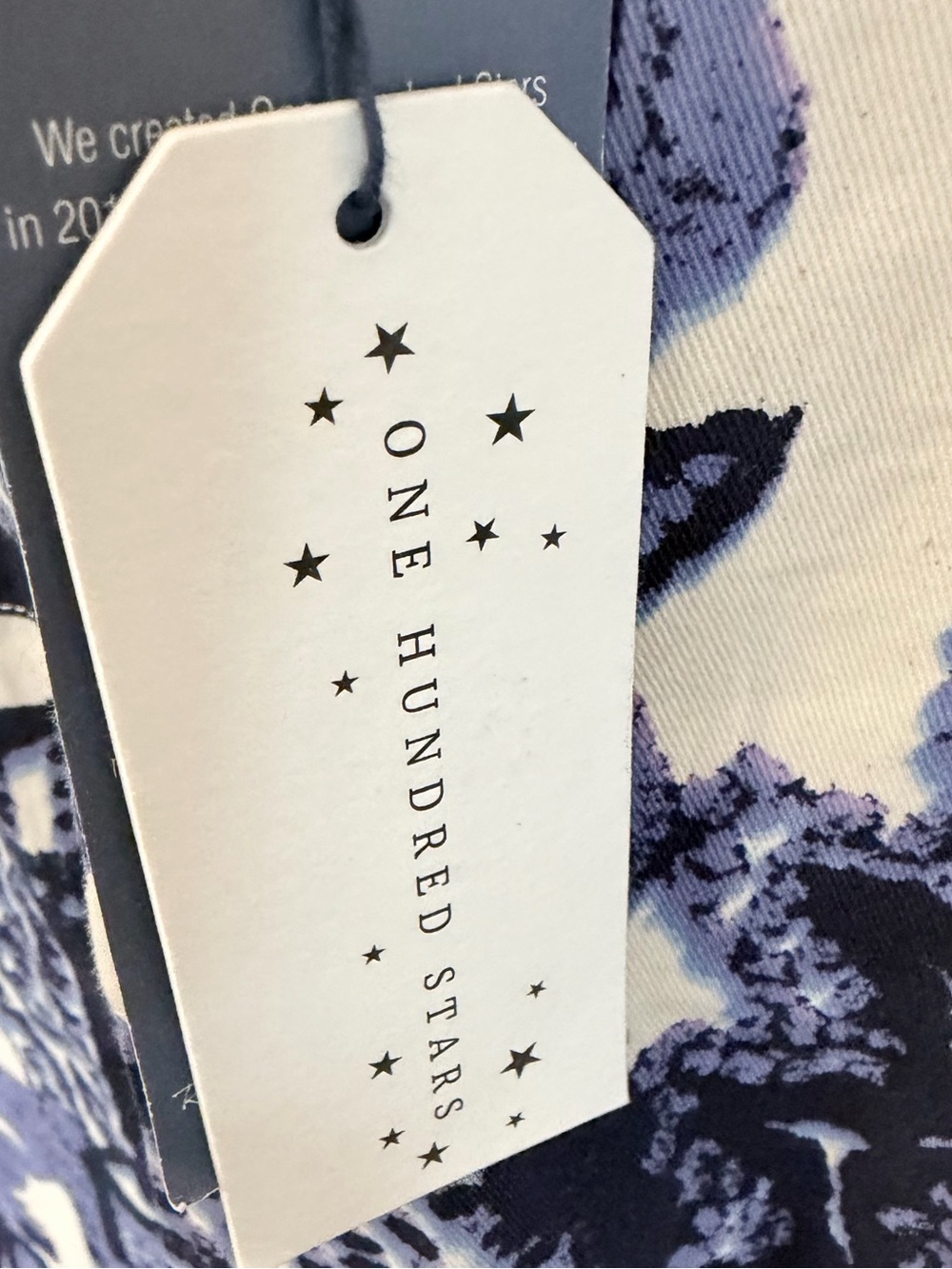 NWT One Hundred Stars Giant Willow Blue Cotton Apron British Designer - Picture 6 of 7
